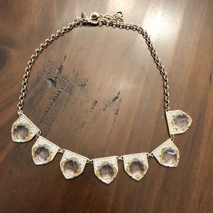 JCrew Gold & Crystal Necklace